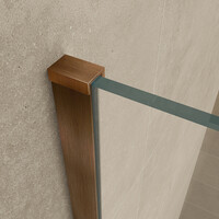 Wiesbaden Wiesbaden Slim Profielset + Stabilisatiestang - 120cm - Geborsteld Brons Koper