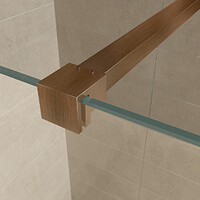 Wiesbaden Wiesbaden Slim Profielset + Stabilisatiestang - 120cm - Geborsteld Brons Koper
