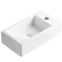 Wiesbaden Wiesbaden Rhea M Keramisch Fontein - Rechts - 40x22x11cm - Wit