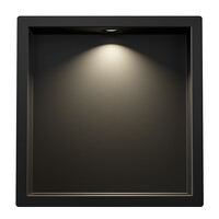 Wiesbaden Wiesbaden Demis Inbouwnis met LED - 30x30x7cm - Mat Zwart