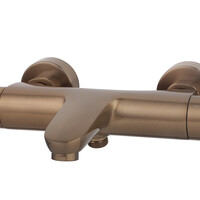 Wiesbaden Wiesbaden Caral Thermostatische Opbouw Badkraan - Geborsteld Brons Koper