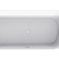 Wiesbaden Wiesbaden Zenn Acryl Halfvrijstaande Ligbad - Links - 170x75cm - Mat Wit