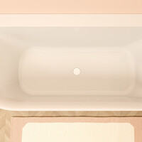 Wiesbaden Wiesbaden Zenn Acryl Halfvrijstaande Ligbad - Rechts - 170x75cm - Mat Wit