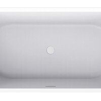 Wiesbaden Wiesbaden Zenn Acryl Halfvrijstaand Ligbad - 170x75cm - Wit
