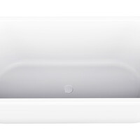 Wiesbaden Wiesbaden Zenn Acryl Halfvrijstaand Ligbad - 180x80cm - Wit