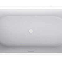 Wiesbaden Wiesbaden Zenn Acryl Halfvrijstaand Ligbad - 180x80cm - Mat Wit