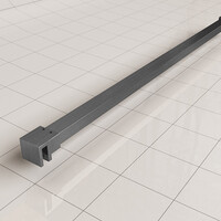 Wiesbaden Wiesbaden Slim Stabilisatiestang -120cm - Geborsteld Gunmetal