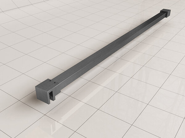 Wiesbaden Wiesbaden Slim Stabilisatiestang -120cm - Geborsteld Gunmetal