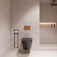 Xellanz Xellanz Rocko Inbouw Toiletrolhouder met Reserverolhouder - Geborsteld Brons Koper