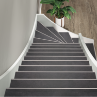 Floorlife Floorlife Southwark PVC Traprenovatie Set: Stroken, Stootborden, Trapneuzen voor 4 Treden - Antracite
