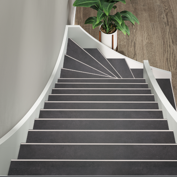 Floorlife Floorlife Southwark PVC Traprenovatie Set: Stroken, Stootborden, Trapneuzen voor 4 Treden - Antracite