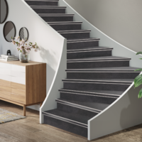 Floorlife Floorlife Southwark PVC Traprenovatie Set: Stroken, Stootborden, Trapneuzen voor 4 Treden - Antracite