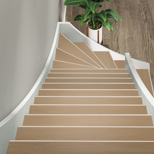 Floorlife Floorlife YUP Fulham Herringbone PVC Traprenovatie Set - Dark Oak