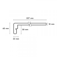 Overzettrede - 115x32cm - Tirools Eiken