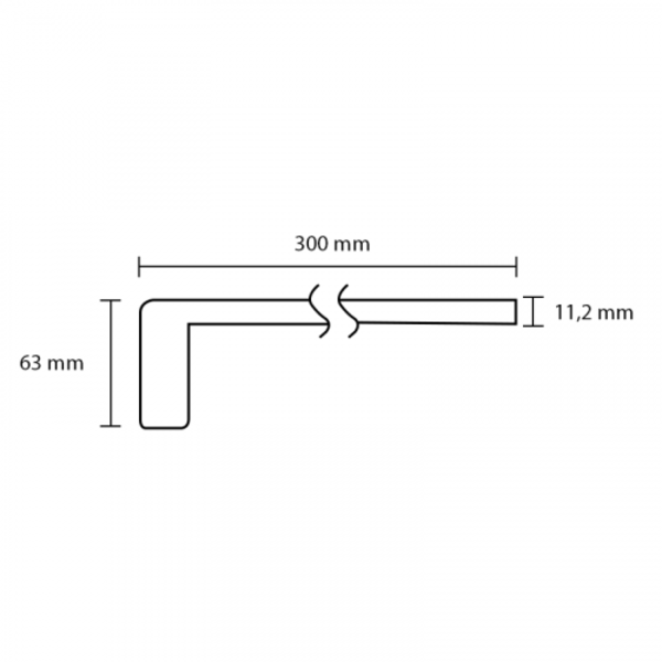 Overzettrede - 90x30cm - Beton Licht