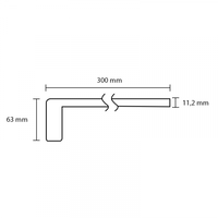 K-Stairs Homeline Overzettrede - 136x30cm - Beton