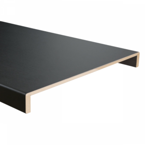 K-Stairs Homeline Dubbel Overzettrede - 364x61cm - Vesuvius Zwart Houtnerf