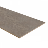 Dubbel Stootbord MDF - 160x40cm - Donker Gerookt Eiken