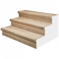 Dubbel Stootbord MDF - 138x40cm - Zand Eiken