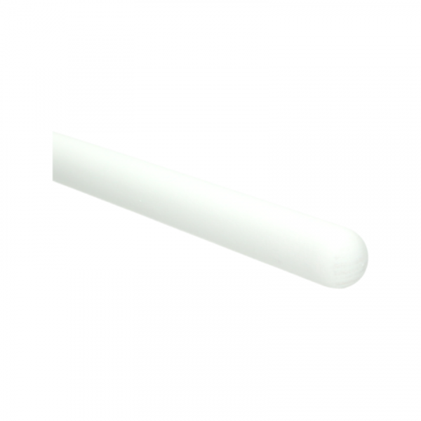 Trapleuning - Rond - 180cm - Wit Gegrond