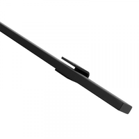 Trapleuning - Plat - 120cm - Mat Zwart Gepoedercoat