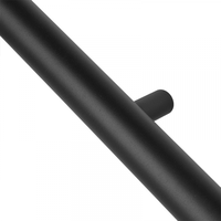 Trapleuning met Blinde Montage - Rond - 300cm - Mat Zwart Gepoedercoat