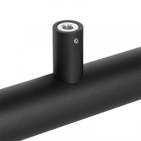 Trapleuning met Blinde Montage - Rond - 300cm - Mat Zwart Gepoedercoat