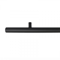Trapleuning met Blinde Montage - Rond - 300cm - Mat Zwart Gepoedercoat