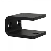 Trapleuninghouder - Plat - Mat Zwart Gepoedercoat
