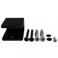 Trapleuninghouder - Plat - Mat Zwart Gepoedercoat