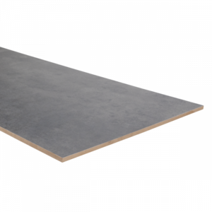 Dubbel Stootbord MDF - 160x40cm - Basalt Donker PRO