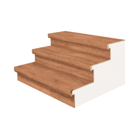 Dubbel Stootbord MDF - 115x40cm - Toscaans Eiken