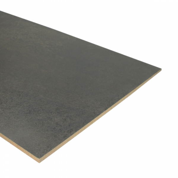 K-Stairs Dubbel Stootbord MDF - 138x40cm - Zwart Staal