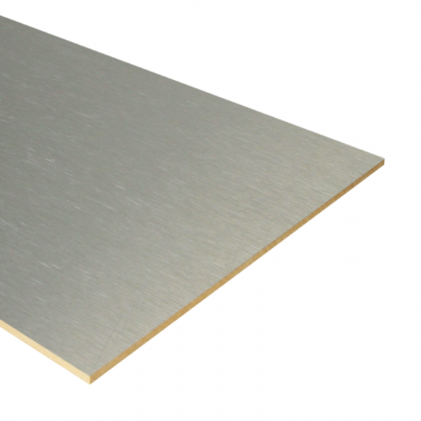K-Stairs Dubbel Stootbord MDF - 136x40cm - Aluminium