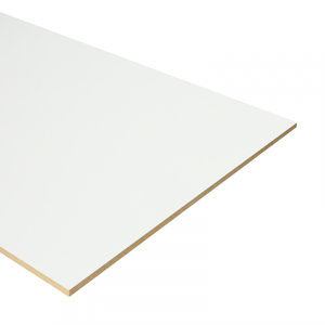 Dubbel Stootbord MDF - 90x40cm - Platina Wit RAL9010