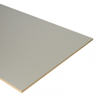 Dubbel Stootbord MDF - 90x40cm - Donker Taupe