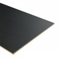 K-Stairs Dubbel Stootbord MDF - 90x40cm - Vesuvius Zwart Houtnerf