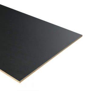 K-Stairs Dubbel Stootbord MDF - 136x40cm - Vesuvius Zwart Houtnerf