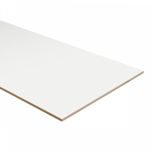 Dubbel Stootbord MDF - 92x40cm - Signaal Wit/Verkeers Wit RAL9003/RAL9016