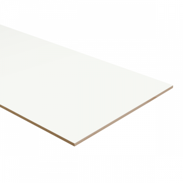 K-Stairs Dubbel Stootbord MDF - 160x40cm - Signaal Wit/Verkeers Wit RAL9003/RAL9016