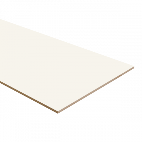 Dubbel Stootbord MDF - 138x40cm - Zuiver Wit/Donkergrijs RAL9010/RAL7043