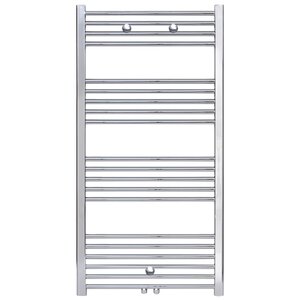 Belrad Handdoekradiator - Midden Aansluiting - 120x50cm - 376W - Chroom