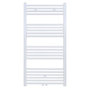 Belrad Handdoekradiator - Midden Aansluiting - 616W - 120x60cm - Mat Wit