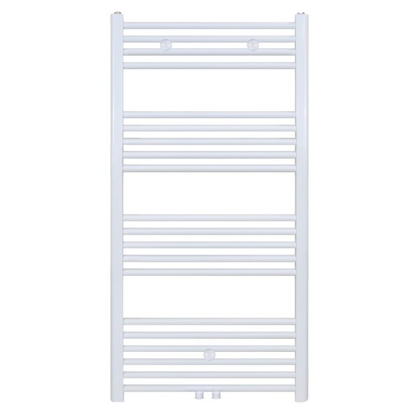 Belrad Belrad Handdoekradiator - Midden Aansluiting - 616W - 120x60cm - Mat Wit