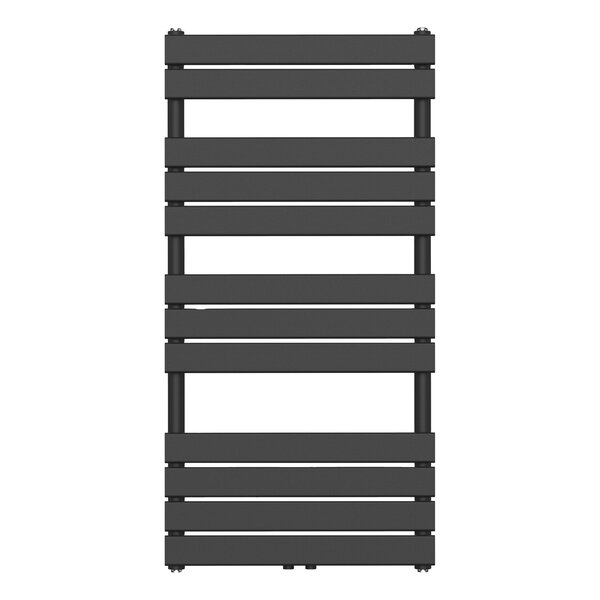 Belrad Belrad Handdoekradiator - Midden Aansluiting - 681W - 120x60cm - Zwart