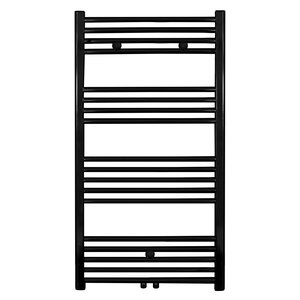 Belrad Handdoekradiator - Midden Aansluiting - 540W - 110x60cm - Zwart