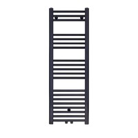 Belrad Belrad Handdoekradiator - Midden Aansluiting - 458W - 120x40cm - Mat Zwart