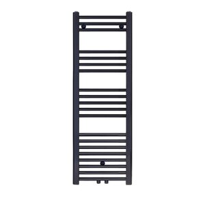 Belrad Handdoekradiator - Midden Aansluiting - 458W - 120x40cm - Mat Zwart