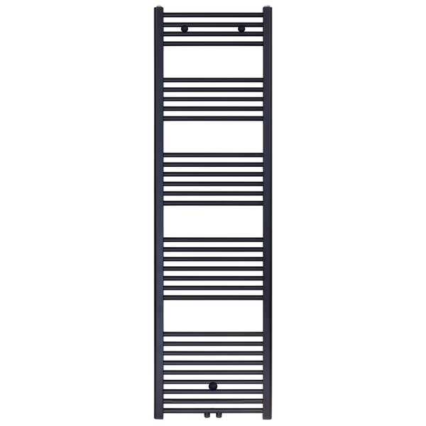 Belrad Belrad Handdoekradiator - Midden Aansluiting - 699W - 180x40cm - Mat Zwart