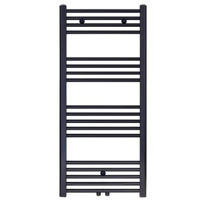 Belrad Handdoekradiator - Midden Aansluiting - 537W - 120x50cm - Mat Zwart